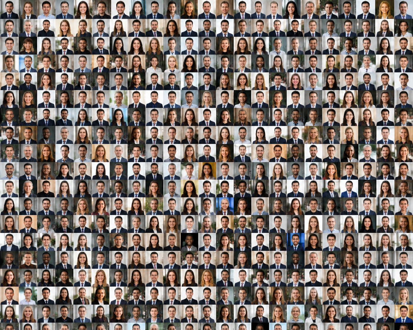 Collage of diverse professionals placed through Outplace Now coaching